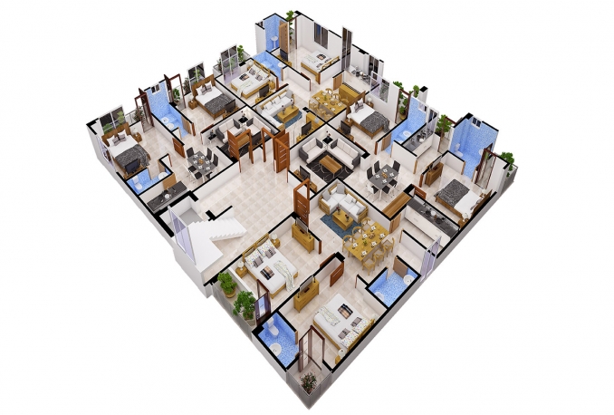 Create Axonometric View Of Your Floor Plan