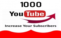 Provide You 1000 Youtube High Quality Lifetime Subscribers