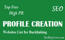 Profile link creation submission